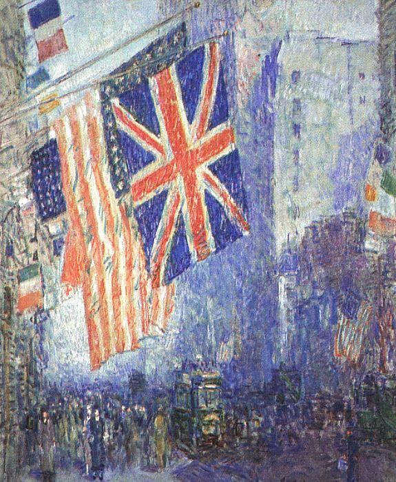 Childe Hassam The Union Jack china oil painting image